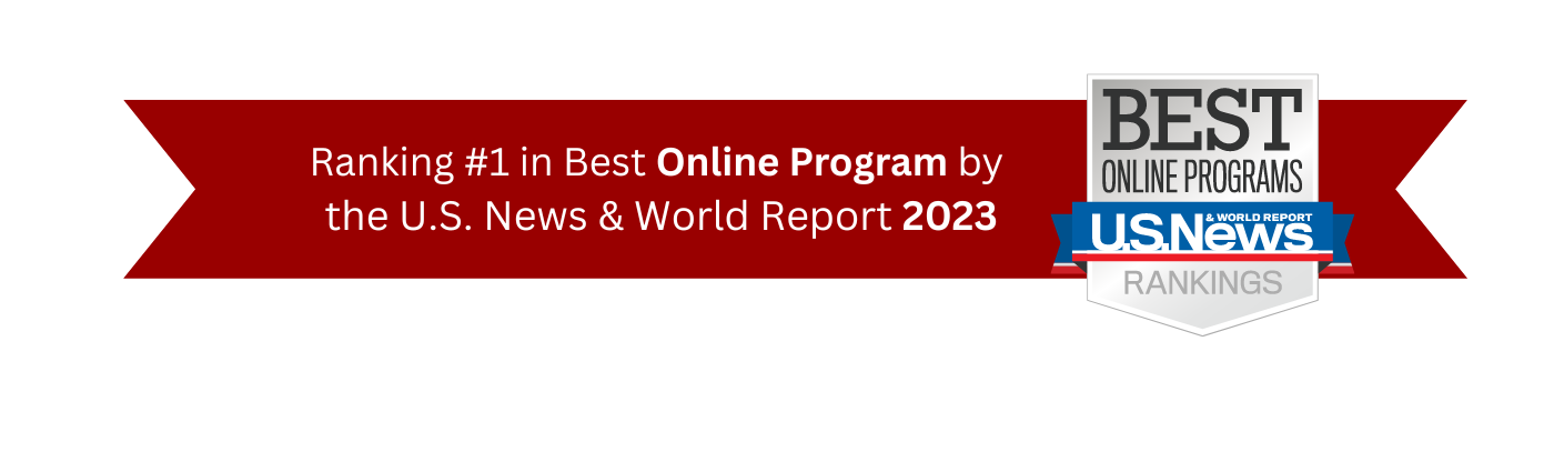Ranked #1 online program by us news and world report 2 