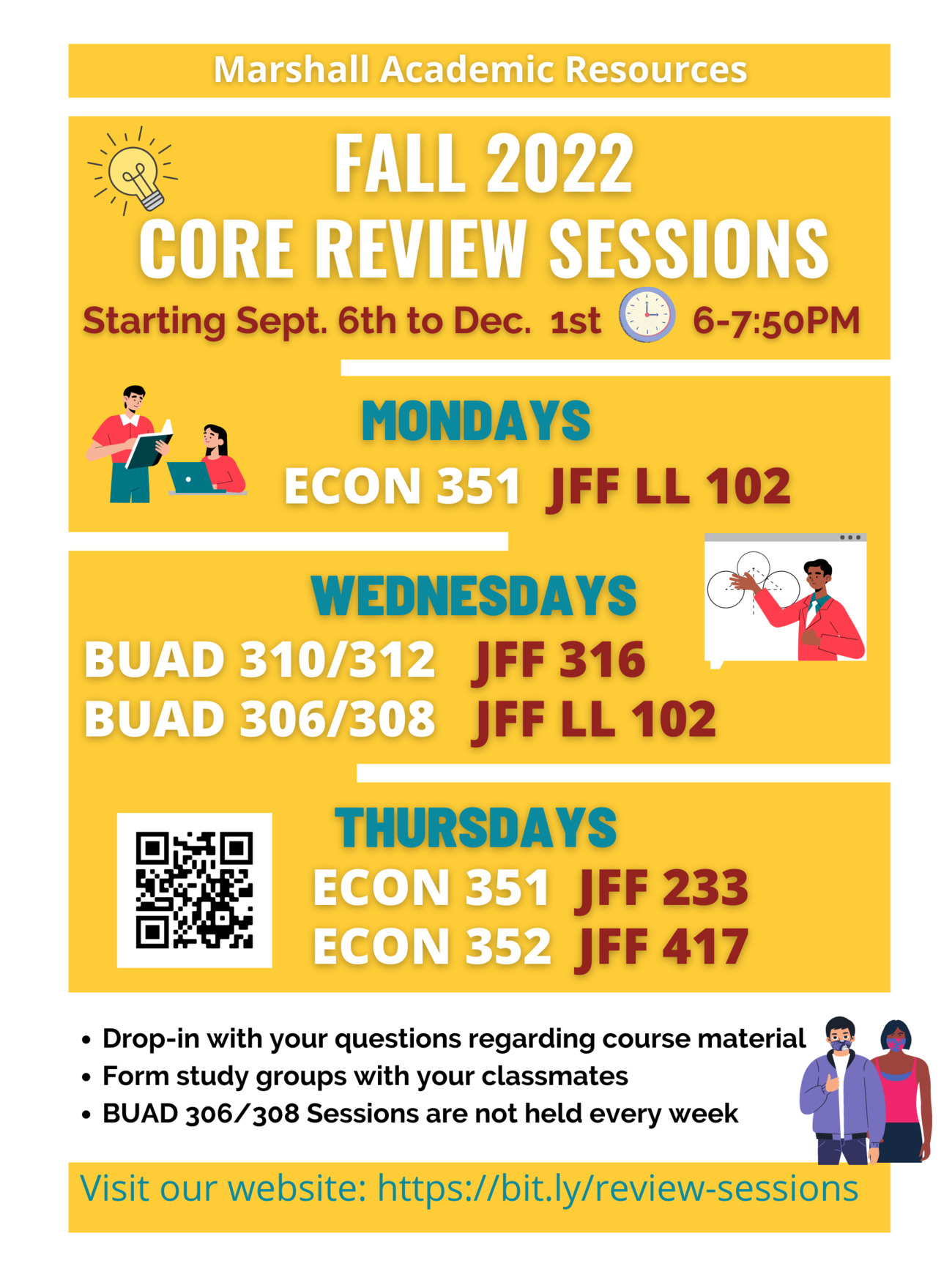 Fall 2022 Core Review Schedule