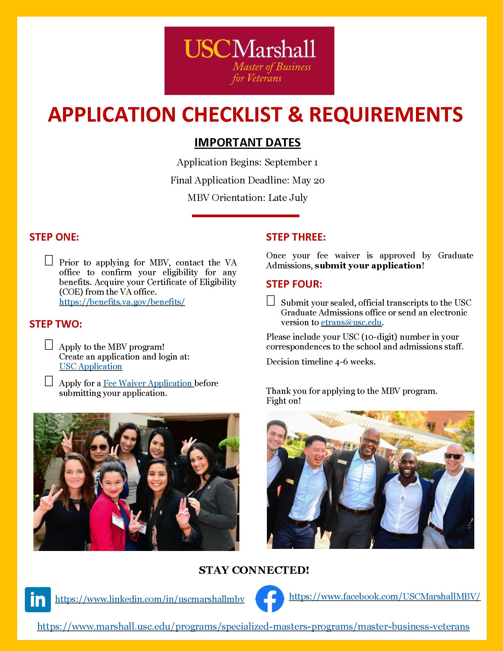 MBV Application Checklist Flyer