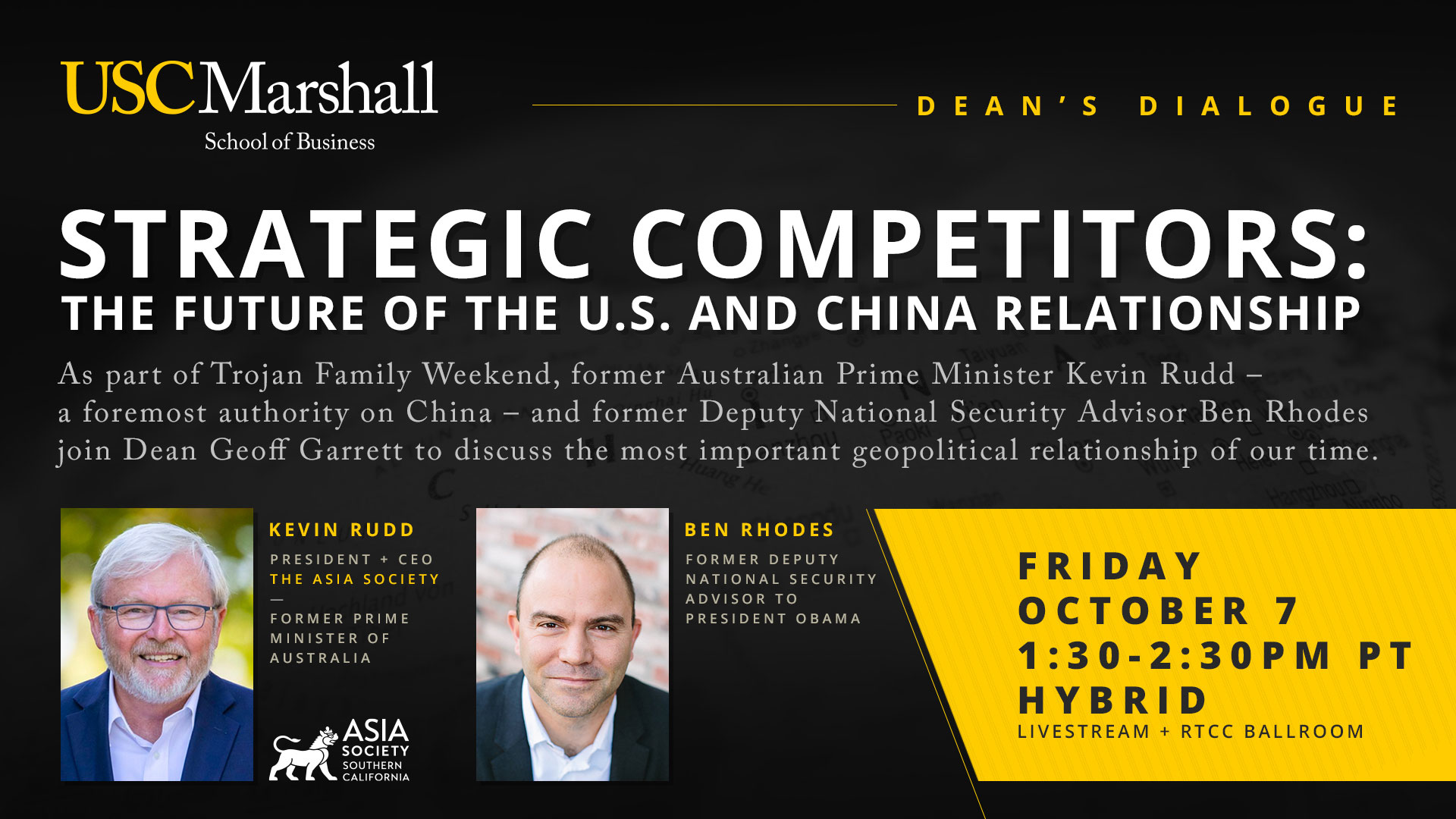 Strategic Competitors: The Future of the US and China Relationship