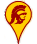 Trojan icon, representing location of Alumni